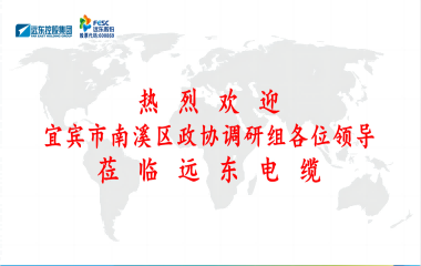 南溪區(qū)政協(xié)黨組書記、主席余水情率隊蒞臨遠東電纜宜賓參觀調研